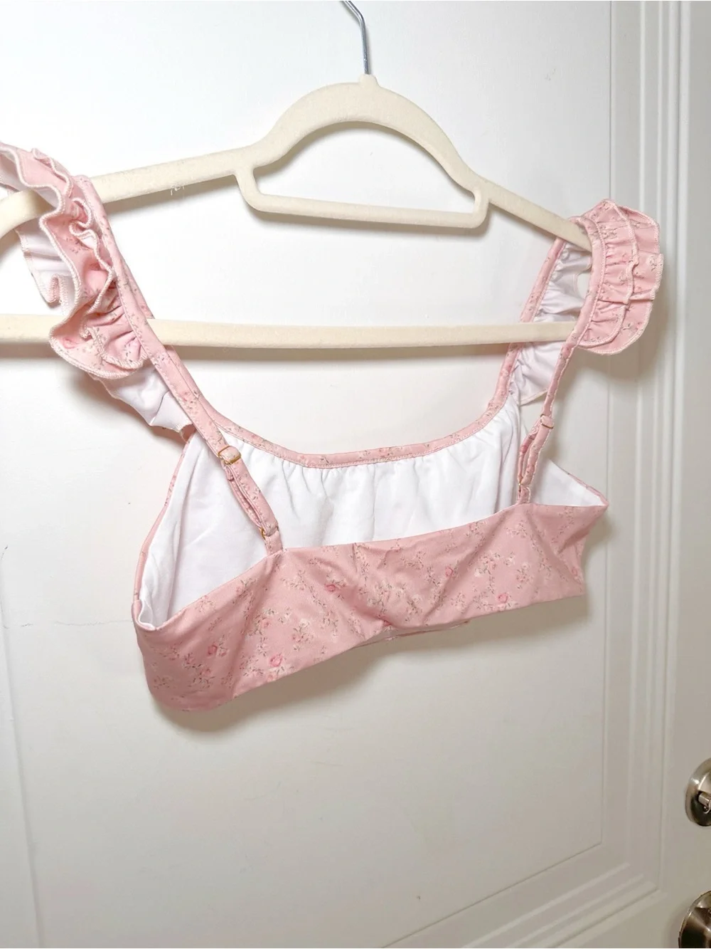 LoveShackFancy Ruffled‎ String Palm Bikini Sz Small